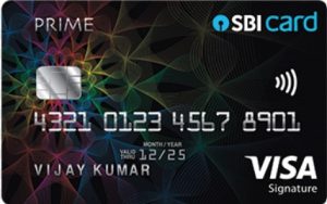 SBI prime credit card
