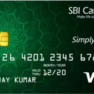 SBI simplyclick credit card