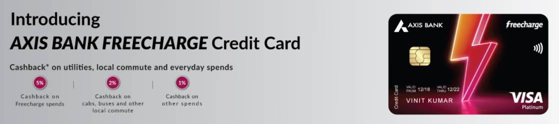 Axis Bank Freecharge Plus Credit Card Banner