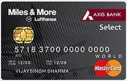 Axis bank miles and more credit card