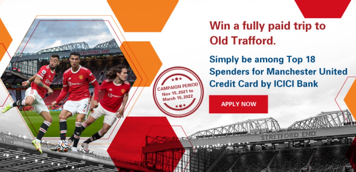 Manchester United Platinum Credit Card banner