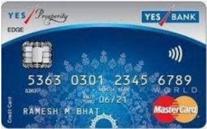 YES Prosperity Edge Credit Card